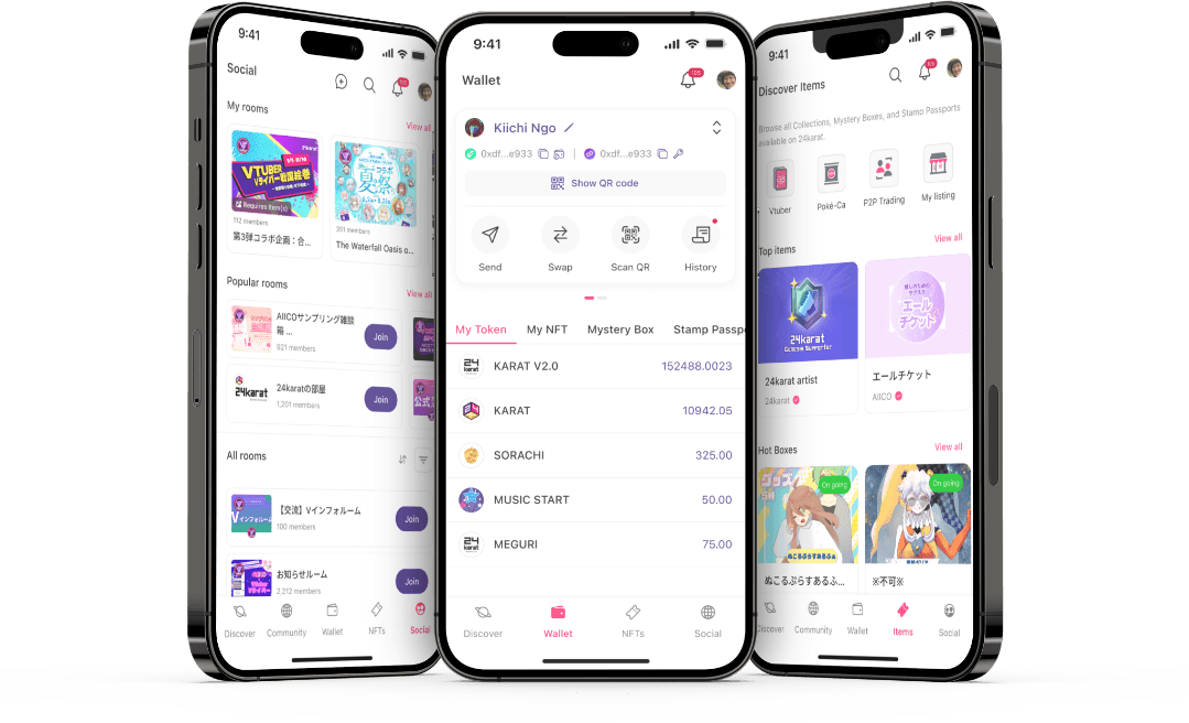24karat app screens